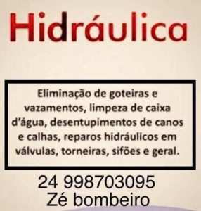 Reparo Hidráulico Rio Preto RJ